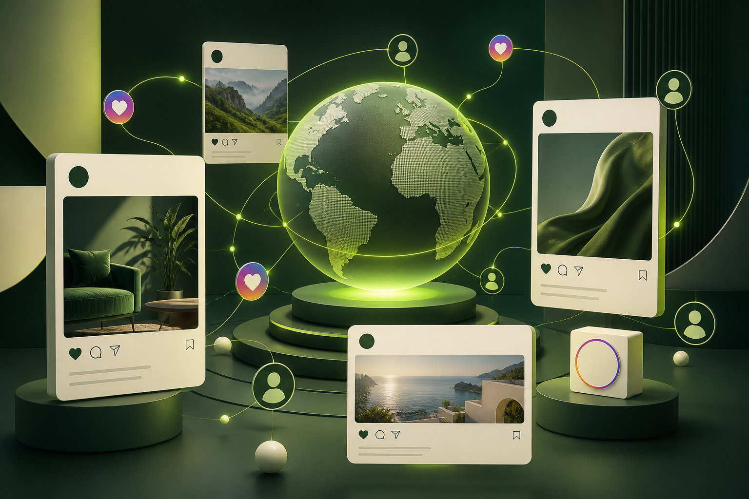 Global social advertising campaign visual for Meta platforms